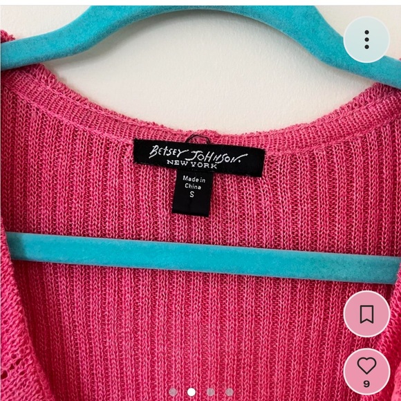 Pink Betsey Vintage Sequin Cardigan - Picture 2 of 4